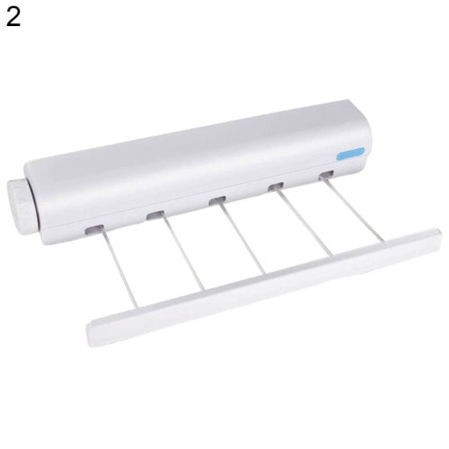 Lubelski Drying Rack Automatic Retractable Plastic 4 5 Lines Adjustable Clothes Hanger Holder Clothesline For Home Other