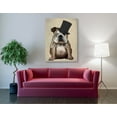 thumbnail image 3 of Epic Graffiti 'English Bulldog, Formal Hound and Hat' by Fab Funky, Canvas Wall Art, 40"x54", 3 of 3