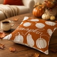 thumbnail image 5 of Yeciiwht Fall Pumpkin Maple Leaf Throw Pillow Cover – 18x18 inch Linen Cushion Case for Thanksgiving Sofa, Couch, Bed & Outdoor Decor, 5 of 7