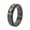 Black-Rainbow, variant on Cute Colorful Paw Print Ring for Women Stainless Steel Pet Lovers Warm Healing Companionship Band Black-Rainbow Size 10