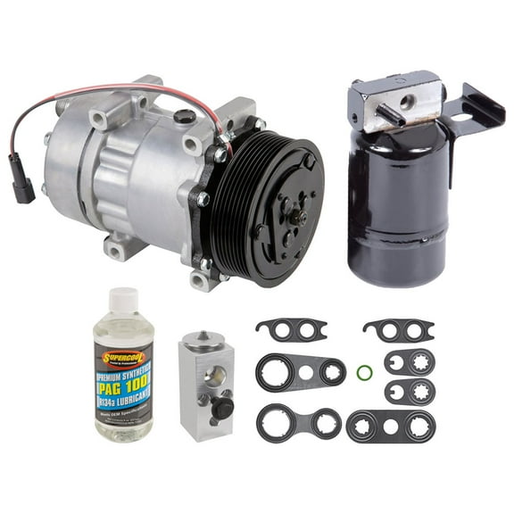 AC Compressor & A/C Kit For Dodge Ram W250 W350 D250 D350 Cummins 5.9L Diesel 1990 1991 1992 1993 w/ Intercooler - BuyAutoParts