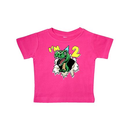 

Inktastic I m 2 Dinosaur Gift Baby Boy or Baby Girl T-Shirt