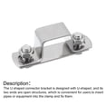 thumbnail image 3 of Unique Bargains U Shaped Connector Bracket, 25mm x 25mm 304 Stainless Steel, 3 of 5