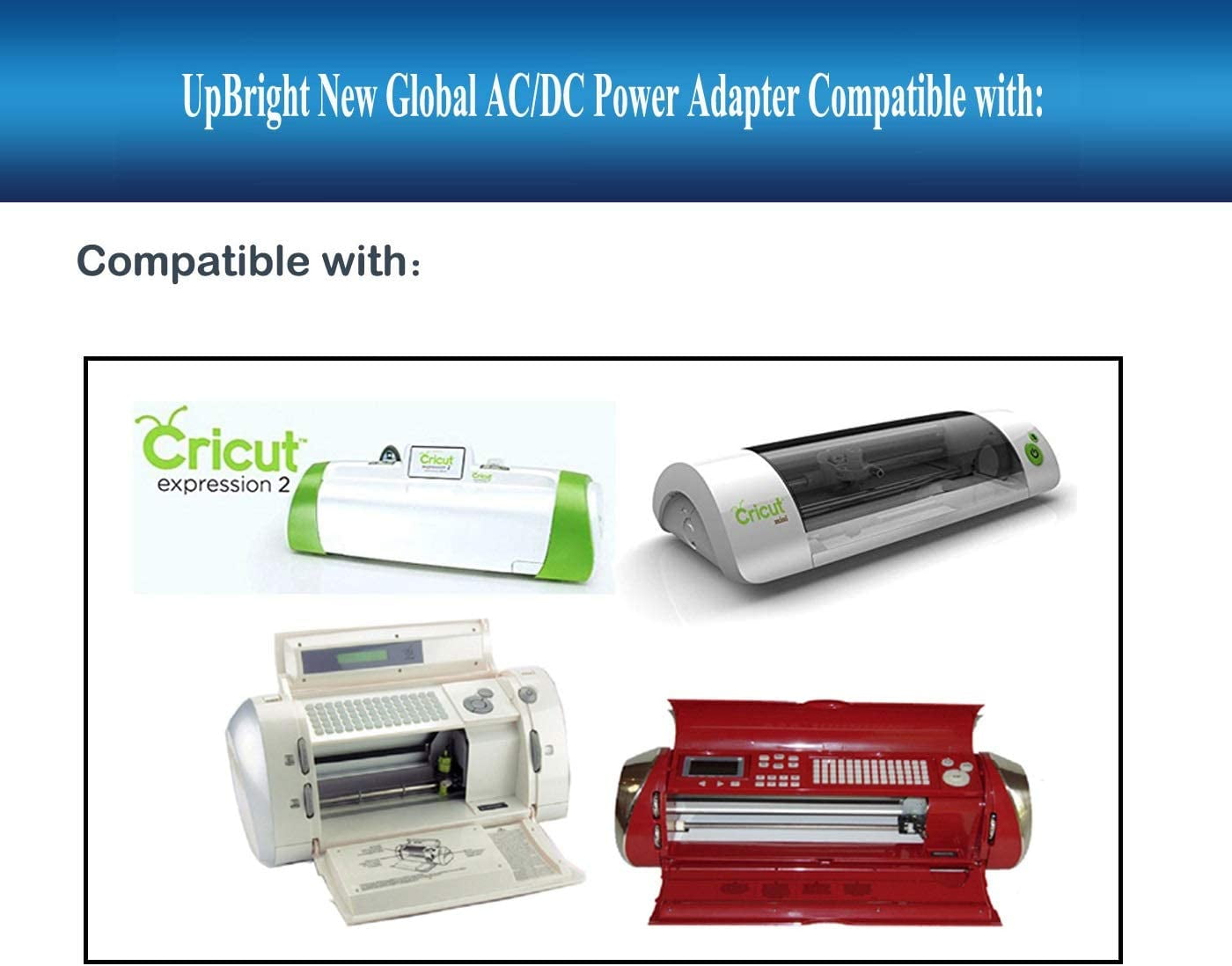 UpBright 18V AC Adapter Compatible with Cricut Cutting Machine