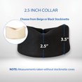 thumbnail image 4 of Foam Cervical Collar/Neck Brace 2.5" Univ. Beige, 4 of 5
