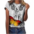 thumbnail image 1 of Tops de moda para mujer, divertidas camisetas informales holgadas con estampado, blusa, camisa estampada Fridja gope3285, 1 of 9