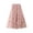 Pink, variant on Ediodpoh Skirts for Women French Style Mesh Splicing Flocking Large Hem A Line Skirt for Women High Waist Design Khaki One Size
