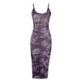 thumbnail image 4 of Vestido de Verano para las Mujeres, Vestido Largo Delgado Cuello Redondo sin Mangas de Impresión de Leopardo Sexy Hecho de Poliéster Ligero, Vestido Sexy para las Mujeres, 4 of 5