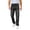 A-Black, variant on Vintage Ripped Frayed Jeans for Men Personality Patch Slim Fit Jeans Distressed Destroyed Slim Fit Jeans Lightweight Stretchy Soft Jeans