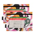 thumbnail image 5 of FORMRS 2 Pack Pencil Pouch for 3 Ring Binder with Clear Window Zipper Case, Swirling Circles, 5 of 6