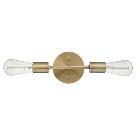 

Globe Electric Alexandria 2-Light Matte Brass Reversable Vanity Light 51736