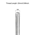 thumbnail image 2 of 30Pack Fully Threaded Rod M4 x 25mm 0.7mm Thread Pitch 304 Stainless Steel Right Hand Threaded Rods Bar Studs, 2 of 6