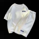 thumbnail image 3 of Conjunto de 2 piezas de chándal sencillo con diseño de gofre para hombre y mujer, camiseta y pantalones cortos de diseño urbano holgados de verano, ropa deportiva informal con diseño de parche, 3 of 5
