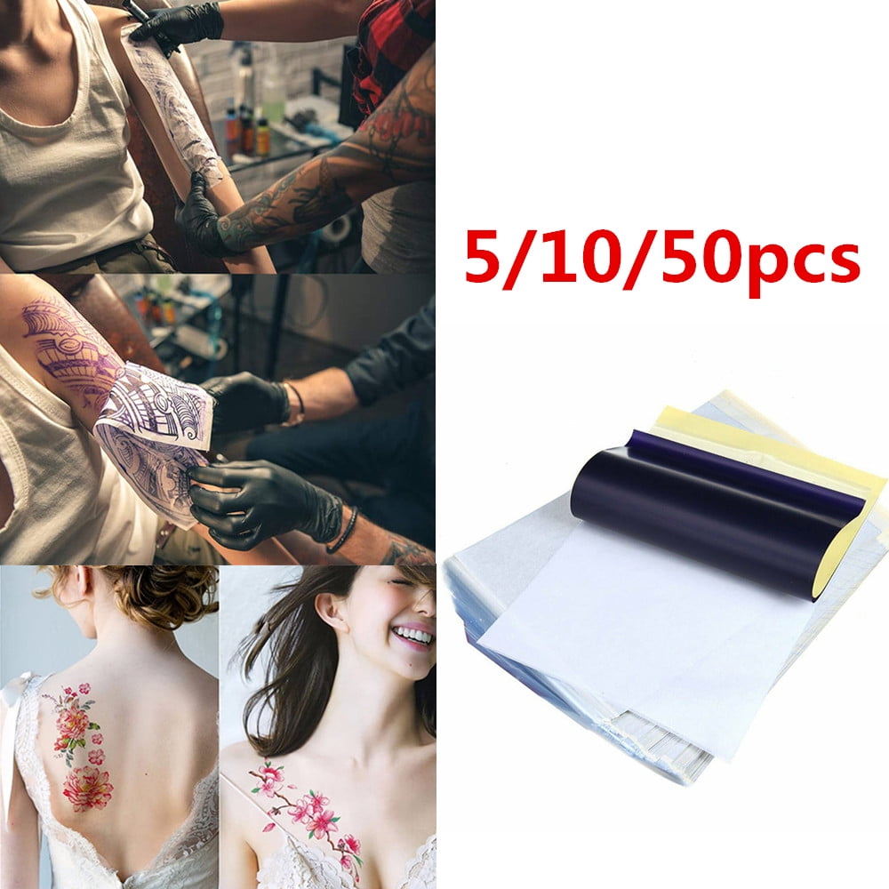 25pcs Tattoo Transfer Paper A4 Temporary Tattoo Thermal Carbon Copy Paper for Artist Tattooists 