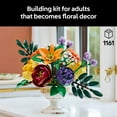 thumbnail image 4 of LEGO Botanicals Flower Arrangement Artificial Flowers Building Set - Wedding Decor for Table Display - Gift for Wedding, Bridesmaid - Unique Bouquet for Adults, Ages 18+ - 10345, 4 of 8