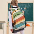 thumbnail image 7 of FORMRS Unisex School Backpack 17" Student Travel Bag with Laptop Compartment, Colorful Plane, 7 of 7