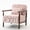 Light Pink, variant on S-HOME Soft Storage Chair with High-Density Sponge Filling and Natural Wood Frame, Armchair for Bedroom or Sunroom , Antique White
