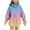 Purple, variant on Cethrio Girls Hoodies Size 10-12, Gradient Print Thermal Loose Fit Pullover Girls Sweatshirts Multicolor