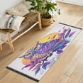 thumbnail image 4 of WOBOGO Vivid Purple Owl Bedside Long Rug Delicate and Soft Modern Indoor Area Decor Non Slip Carpet for Bed Room Corridor Entrance Balcony, 4 of 8
