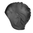 thumbnail image 2 of 1 gorro deportivo de silicona para natación, elástico, cómodo y con protección para las orejas para piscina, color negro., 2 of 9