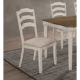 thumbnail image 2 of Ronnie Wood Dining Side Chair Rustic Cream (Set of 2), 2 of 13