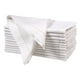 thumbnail image 1 of Servilletas de tela Ramanta Home, lino y algodón, color blanco, juego de 12, 1 of 4