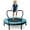 Blue, variant on 40'' Trampoline for Kids Indoor/Outdoor Fitness Trampoline w/ Foam Handlebar Pink