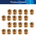 thumbnail image 4 of HUGFEGWE M2x3mm Female Thread Knurled Nuts Hx3.2mm OD Brass Threaded Insert Embedment Nuts Hydraulic Welded Joint Injection Molding Assortment Kit for 3D Printing Injection Molding 20PCS CJB91-25047, 4 of 8