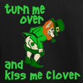thumbnail image 3 of CafePress - Kiss Me Clover Funny Irish Women's Dark Pajamas - Women's Short Sleeve Print T-Shirt and Pants Dark Cotton Pajama Set, 3 of 7