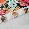 thumbnail image 4 of Homewish Colorful Monstera Leaf Curtains Pack of 2 (42x84 Each),Tropical Botanical Plam Curtains Blackout,Rustic Leaves Bedroom Curtains For Teens,Breathable Home Decor, 4 of 6