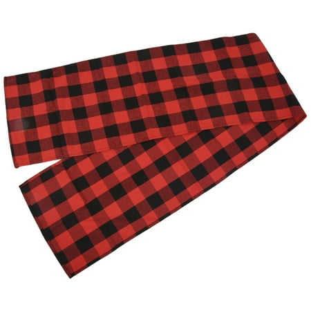 

Checkered Tablecloth Cotton Black and Red Design Suitable for Family Dinner Christmas Birthday Party Table