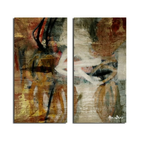 Ready2hangart Smash I' 2 Piece Painting Print on Canvas Set