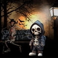 thumbnail image 4 of Figuras de esqueleto geniales para Halloween, muñeco de esqueleto, adorno de resina, figura de calavera, estatua de resina, regalo de decoración del hogar para Halloween, 4 of 4