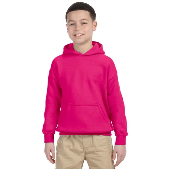 The Gildan Youth Heavy Blend 8 oz, 50/50 Hood - HELICONIA - XS