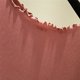 thumbnail image 4 of Fiudx Camisas para Mujer Camiseta Holgada con Cuello de Una Línea de Color Sólido para Mujer y para Mujer Top de Manga Media de Primavera y Verano Top/Shir de Hombro de Una Línea de Manga Corta, 4 of 5
