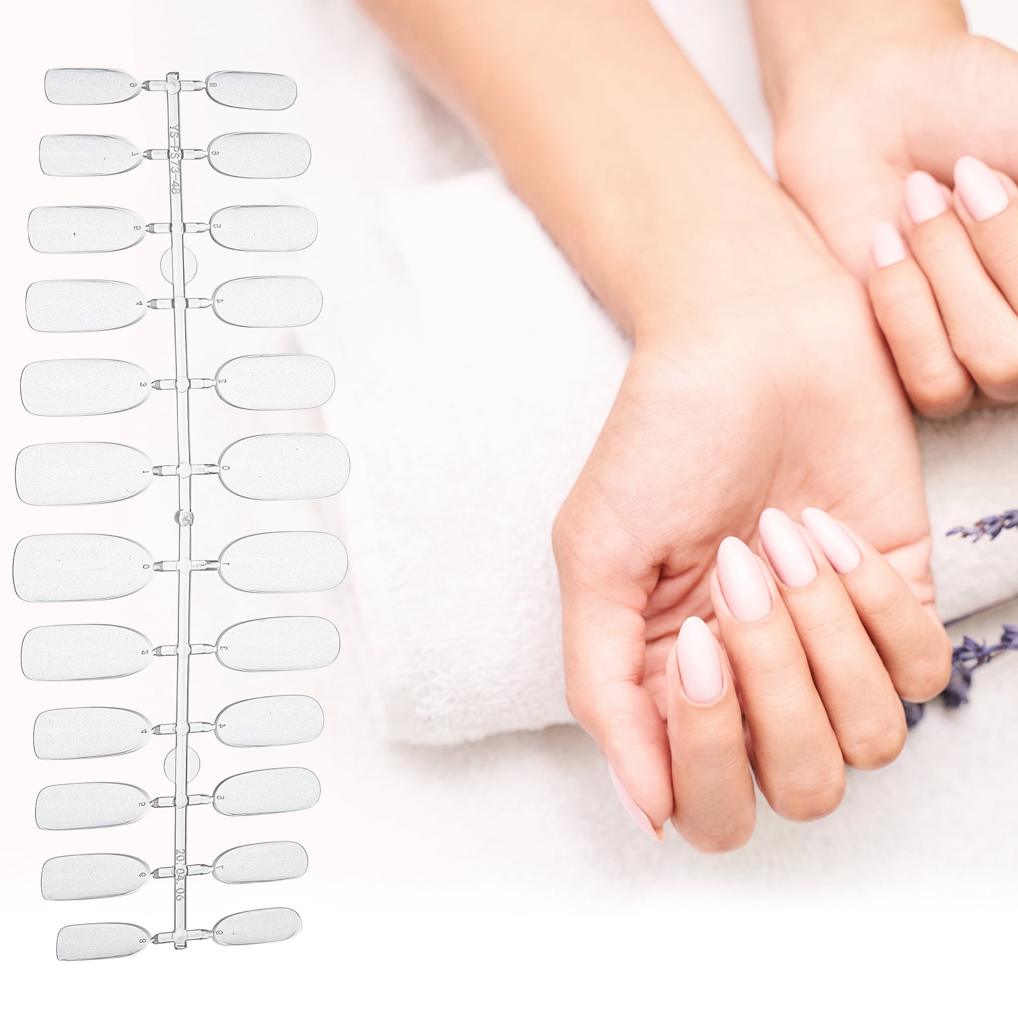 Unique Bargains No Trace Fake Nails 240 Pcs [Long Oval]