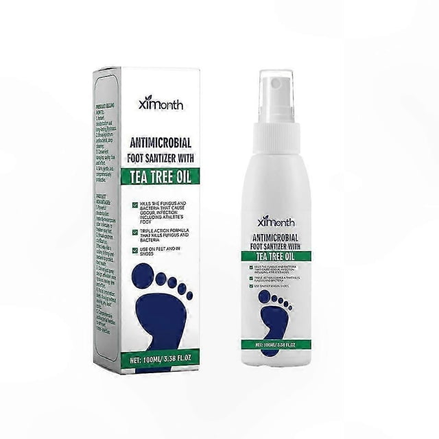 Tea Tree Oil Foot Spray, Clear Sanitizing Formula for Freshness and Hygiene