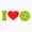 1pcs, variant on I Love Pickleball Ball Lover Sticker