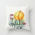thumbnail image 2 of Fall Pumpkin Throw Pillow Covers 18x18 Set of 2 Boho Orange and Bule Pumpkin Pillows Cases for Sofa Couch Outdoor Farmhouse Cottage Autumn Decorations Decorative Pillows Cases for Home Room Decor, 2 of 5