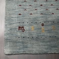 thumbnail image 5 of Rugsotic Carpets Handmade Rugs Hand Knotted Loom Rectangle 3'x5' Light Blue Wool for Indoor Use, 5 of 9