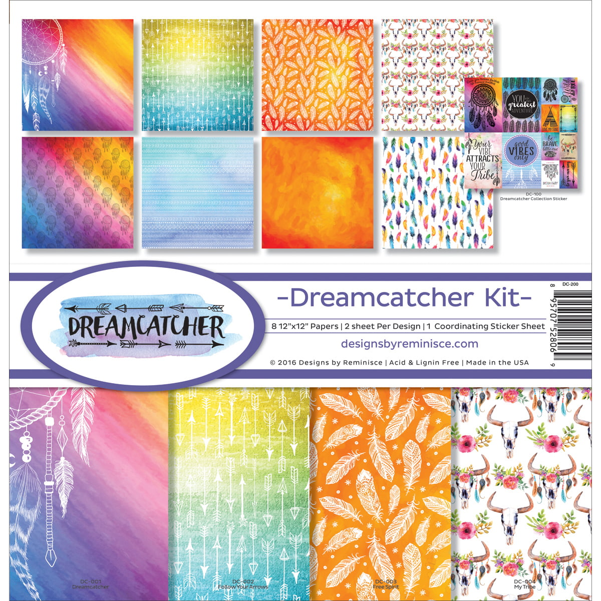 Dreamcatcher 12x12 Scrapbooking Papers Set of 4 
