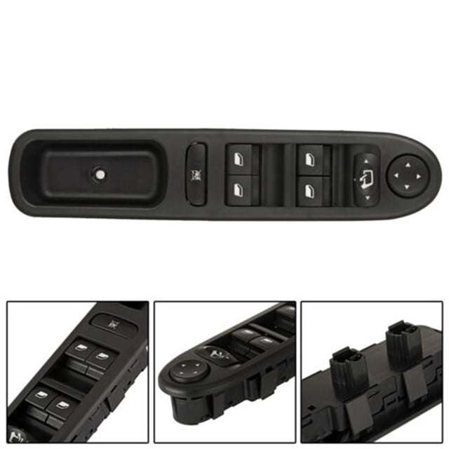 Interruptor elevador de ventana delantera derecha, apto para Peugeot 207 Citroen Interruptor de ventana delantera derecha 6490.EH 6490EH SW-FH-PJ-612A RV