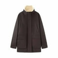 thumbnail image 1 of Robe pour Femmes - Taille Standard - Robe en Dentelle pour Femmes - Trench-Coat Réversible à Effet Faux avec Doublure Contrastée - Quotidien, 1 of 3