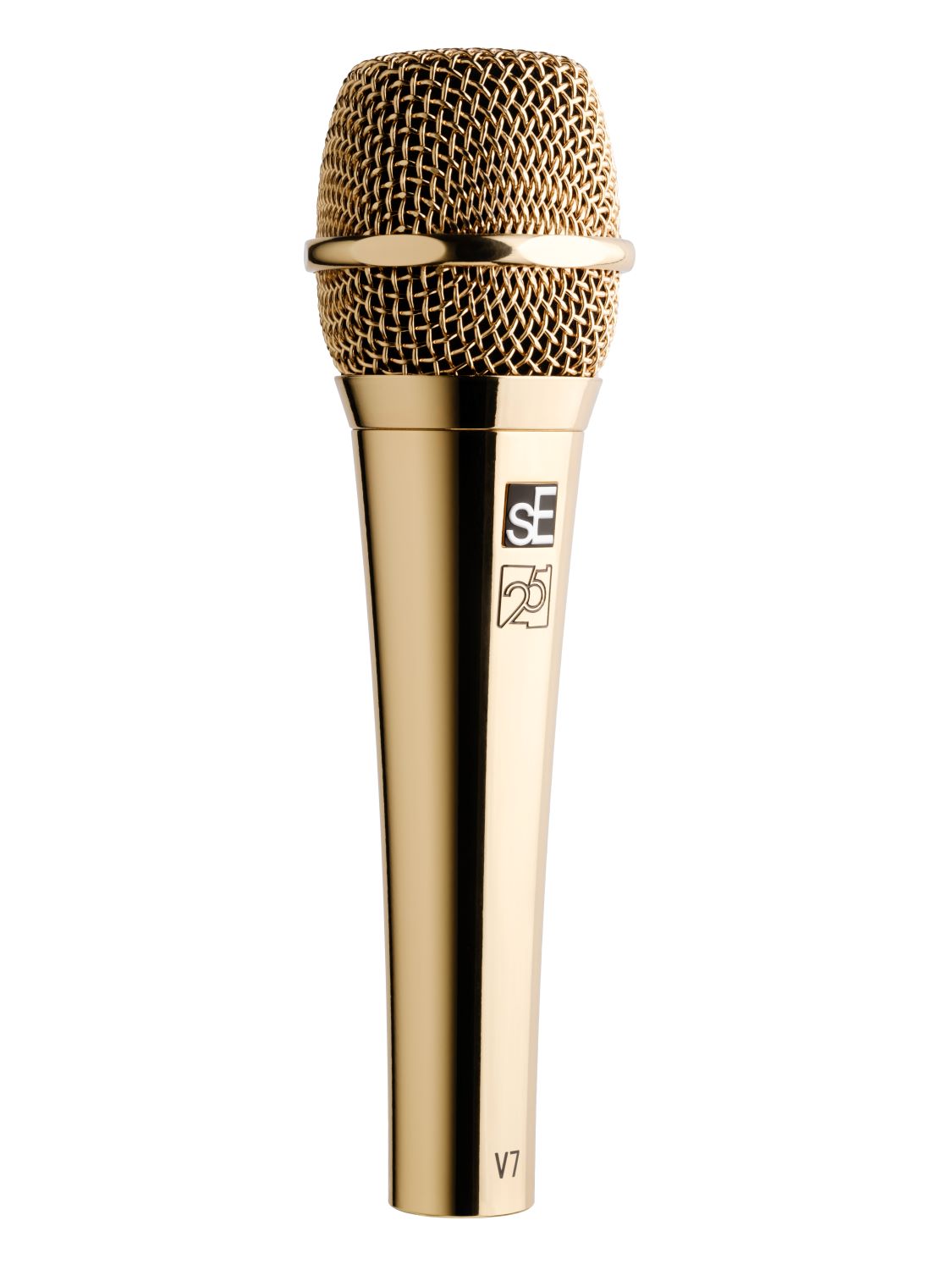 sE Electronics V7 Studio-Grade Supercardioid Handheld Microphone - 25th Anniversary Gold