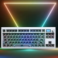 thumbnail image 3 of Kit Teclado GMK87 Teclado para Juegos Hotswap para Win/Mac (blanco), 3 of 9