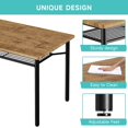 thumbnail image 2 of AKDSteel Dining Table Set for 4, Kitchen Table and 4 Chairs with Wine Rack, Dining Room Table Set with 4 Chairs, Rectangular Kitchen Table Set, 2 of 8