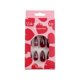 thumbnail image 4 of Uñas postizas BSBTBZ 24 piezas French Tip con strass y corazón rojo, 4 of 7