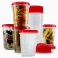 thumbnail image 1 of Contenedores para congelador Tafura, 1 litro (32 oz), paquete de 10 con tapas giratorias, 1 of 7