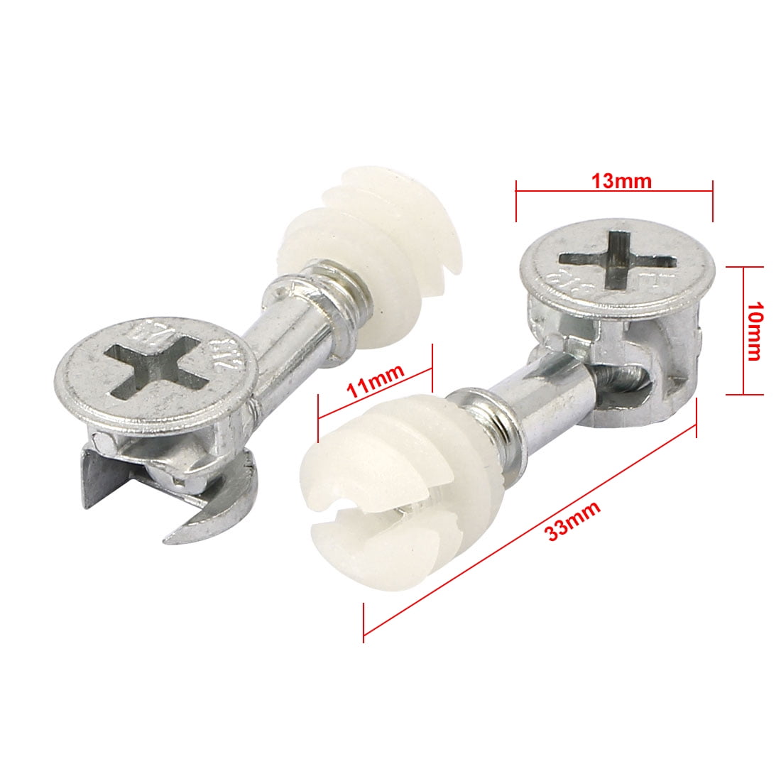 ALL SIZES KNOCK DOWN CAM LOCK SCREWS FLAT PACK FURNITURE FITTING ALL SIZES KNOCK DOWN CAM LOCK SCREWS FLAT PACK FURNITURE FITTING