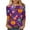 Purple, variant on T Shirts for Women 3/4 Sleeve T Shirt Halloween Fall Loose Graphic Casual Tees Tops Womens Tops Crewneck Shirt Top
